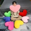 Stuffed Plush Animals 4952cm Stuffed Heart Pillows Colorful Plush Decor Pillow Red Pink Yellow Purple For Sofa Bed Chair Back Support Gift 230626