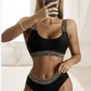 Women Designers Sets Bikini Clear Pasek Kształt Swimsuits Panie Kąpiel Kąciki Swimowe Zużycie na plaży Kobieta kąpielowe stroje kąpielowe CHD2306277