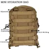 Multi-function Bags Mini Hydration Bag Tactical Backpack Water Bladder Carrier MOLLE YKK Zipper Pouch Military Hunting Bag 500D Nylon Outdoor SportsHKD230627