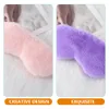 Sleep Masks 8 Pcs Plush Eye Mask Blindfolds Party Games Kids Sleeping Patch Travel Eyes Cover Fluffy 230626