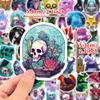 50pcs-Pack Apothecary Skull Stickers Vattentäta klistermärken för vattenflaska Laptop bilplanerare Scrapbooking Telefon MAC Garderob Dörrväggens surfplatta dekaler