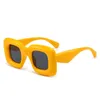 Симпатичные квадратные солнцезащитные очки для женщин мужские