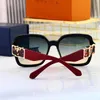 Vendita all'ingrosso di occhiali da sole moda donna UV400L lettere Occhiali da sole da donna rossi