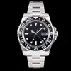 Zegarki Top Men luksus 116710 czarne ceramiczne zegarek na rękę na rękę automatyczne zegarek mechaniczny 40 mm zielona igła szafir ze stali nierdzewnej