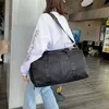 Moda transfronteiriça Bolsa de ioga feminina estilo coreano de grande capacidade texturizada seca molhada separação bolsa de academia bolsa independente para sapatos bolsa de viagem