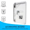 Whiteboards Tragbarer A3-Zeichenbretttisch mit paralleler Bewegung und einstellbarem Winkel, Palette für Zeichner, Kunst, Malerei, Zeichenwerkzeuge