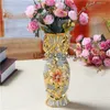 Decoratieve Objecten Beeldjes Europees Verguld Vorst Porseleinen Vaas Vintage Geavanceerd Keramiek Bloemenvaas Woonkamer Ornamenten Thuis Bruiloft Decor Geschenk