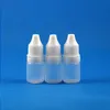 100 Sets 5ml Plastic Dropper Bottles Tamper Evidence Cap Long Thin Needle Tip Nozzle For e Liquid Drop Vapor e-Liquide 5 ml Ektix