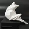 装飾的なオブジェクトの図形ノルディッククリエイティブ樹脂折り紙カエル造りヴィンテージカエル彫像装飾クラフトルーム装飾オブジェクト樹脂動物装置230626