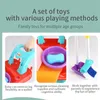 Tools Workshop Children's Sweeping Toy Broom Dustpan Combination Set Simulation Child Play House Cleaning Baby Boy Girl Birthday Present 230626