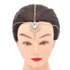 Presilhas de cabelo moda nupcial gota de água corrente de cabeça de cristal para mulheres tiaras adereços de noivado de casamento