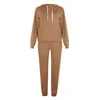 Women TrackSuits bawełniana bluza z kapturem bluza długa drespant 2 -częściowy stroje projektant dres