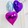 18 Zoll herzförmiger Aluminiumfolienballon Hochzeitsfeier Dekoration Einfarbige Luftballons Valentinstag Kindergeburtstag Dekor TH0472