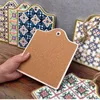 Matten Pads DUNXDECO Tafel Placemat Onderzetters Marokkaanse Floret baksteen Warmte Isolatie Pad Keuken Pannenlap Mesa Vintage Eenvoudige Kunst Bureau Decor 230627