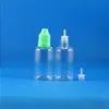 100 Sets / Lot 30ml PET Flacons compte-gouttes en plastique à l'épreuve des enfants longue pointe fine e Liquide Vapeur Vapt Jus e-Liquide 30 ml Xxikn