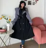 Kvinnors jackor faller vinter plus lång trenchrock mode koreanska streetwear lös elegant jacka kvinnors vindbrytare outwear