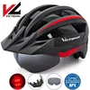 VICTGOAL Casque de vélo pour homme femme VTT Route Bicyc Casque D USB Rechargeab Light Mountain Road Bike Visor Casque de vélo HKD230626