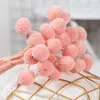 Искусственная цветочная зелень Натуральные сухоцветы Craspedia Billy Balls Flowers Billy Buttons Цветочный букет для цветочных композиций Wedding Home Party Deco 230627