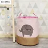 Baskets Collapsible Laundry Basket Cartoon Rabbit Storage Baskets Large Waterproof Linen Cloth Home Toy Clothes Storage Barrel Organizer