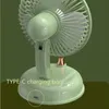 Diğer Ev Bahçe Tipi-c Şarj Edilebilir Salınımlı Kafa Açık Ofis Ev Kullanımı İçin Taşınabilir Mini Fan. 230626