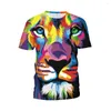 T-shirt da uomo T-shirt da uomo a manica corta con scollo a V T-shirt da uomo con stampa di maiale Abbigliamento casual top