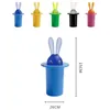 Porte-cure-dents Lapin Titulaire Cotons-tiges Boîte Raised Style Storage Case Dispenser Dental Floss Container Home Decor 230627