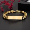 Charm Bracelets Men's Trend Luxury Design Rectangle Stainless Steel Bracelet Casual Fashion Daily Party Jewelry Birthday Gift
