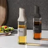 Herb Spice Tools Große Olivenöl-Spenderflasche, automatisch umklappbarer Gewürzglasbehälter, auslaufsicher, antihaftbeschichtet, Essigspender, Küchenhelfer 230627