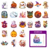 50pcs-Pack Halloween Stickers Waterproof Stickers för vattenflaska Laptop Car Planer Scrapbooking Phone Mac Garderob Dörrvägg Tablettdekaler