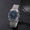 Watches Swiss Automatic Watch Blue Dial Face Steel Bracelet Wristwatch Business Man Waterproof Brand Mechanical Clock Mechanism