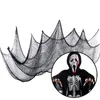 Griezelige Doek voor Halloween Decoratie Venster Tafel Deur Netto Spooky Fancy Dress Party Decor Halloween Zwart Gaas voor Home Decor DH052