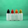 30 ml 100 PCSチャイルドプルーフキャップとヒントを備えたプラスチック製のドロッパーボトルを絞る可能性のある長い乳首は、e cig gugkm用にすることができます