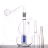 wholesale Bong de brûleur à mazout en verre à priser Pipes à eau à matrice épaisse avec tuyau de brûleur à mazout en verre et tube de paille en silicone cheaepst