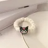 Sevimli Karikatür Kuromi Yay Çocuk Küçük Scrunchie Bebek Kız Çocuk Elastik Saç Lastik Bant Aksesuarları Kravat Saç Halkası Halat Headdress 2157