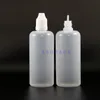 100 ml 100 st/Lot LDPE -plastdropparflaskor med barnsäkra säkerhet Caps Tips Squeezable Long Nipple AJJWH