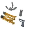 Boog Pijl Katapult Accessoires Mechanische katapult DIY accessoires module rvs trekker met Sterke rubberen bandHKD230626