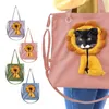 Capas para assento de carro para cachorro Bolsa para gato com borda em formato de ombro para animal de estimação e bolsa de lona pequena para passeio