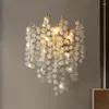 Wall Lamp Modern Creative Crystal Tassel Light Luxury Golden Branch Mounted Indoor For Home El Bedroom