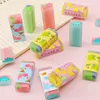 Eraser 32Pcs/Lot Cute Cartoon Dinosaur Eraser Kids Rubber School Correction Supplies Student Gifts Pencil Erasers