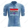 Fietskleding Sets Blauw Soudal Quick Step Team Fietskleding Set Zomer Fietskleding Racefiets Shirts Pak Fietsbroek MTB Wear Ropa 230626