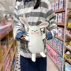 Evening Bags 2023 Japanese Kawaii Cute Funny Personality Creative Doll Drawstring Fur Ball Shoulder Bag Messenger Female