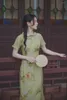 Etnik Giyim Geliştirilmiş Cheongsam Elbise Yaz Kız Mizaç Genç Stil Günlük Retro Çinli Kadın Hanfu
