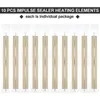 Storage Bags 10 Pieces Impulse Replacement Parts Heating Elements Service Spare Repair Kit For FS-400