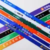 Autres fournitures scolaires de bureau 50 PcsLot lanière imprimée personnalisée pour porte-badge de conception de clés cartes de personnel 230627