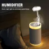 Luftfuktare 250 ml maneter ring luftfuktare USB Ultrasonic hemrum aromaterapi diffusor med varm lampa mini bärbar luftfuktning 230627