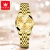 Reloj de moda mecánico automático de alta calidad, esfera grande de acero, reloj de lujo luminoso para mujer de 27 mm, reloj de oro con hebilla sólida, relojes de moda para mujer con caja 9931