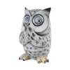 Dekorativa föremål Figurer Kreativitet Solar Light Owl Statue Harts Hantverk Simulering Animal Sculpture Decoration Modern Hemdekoration Tillbehör 230626