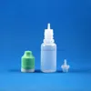 100 PZ 15 ML Flaconi contagocce in plastica LDPE di alta qualità a prova di manomissione Sicuro a prova di bambino Doppia prova Vapor Squeeze Qvltb