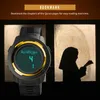 時計skmei menswatchesmuslim watch qibla time reminder nmane displa