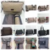 Barn blöja väskor baby designer mens blixtlås ryggsäck mamma multifunktion messenger blöjor väska 3 st.